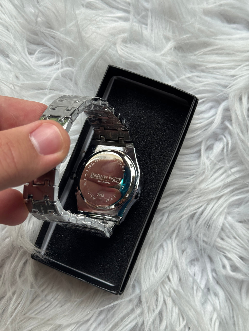 Royal Oak Inspired Watch – Silver/Black